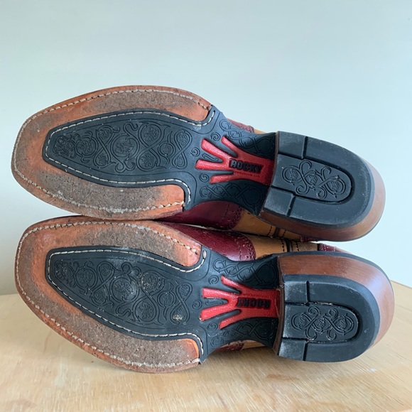 Genuine Leather Cowgirl Boots - Picture 2 of 4